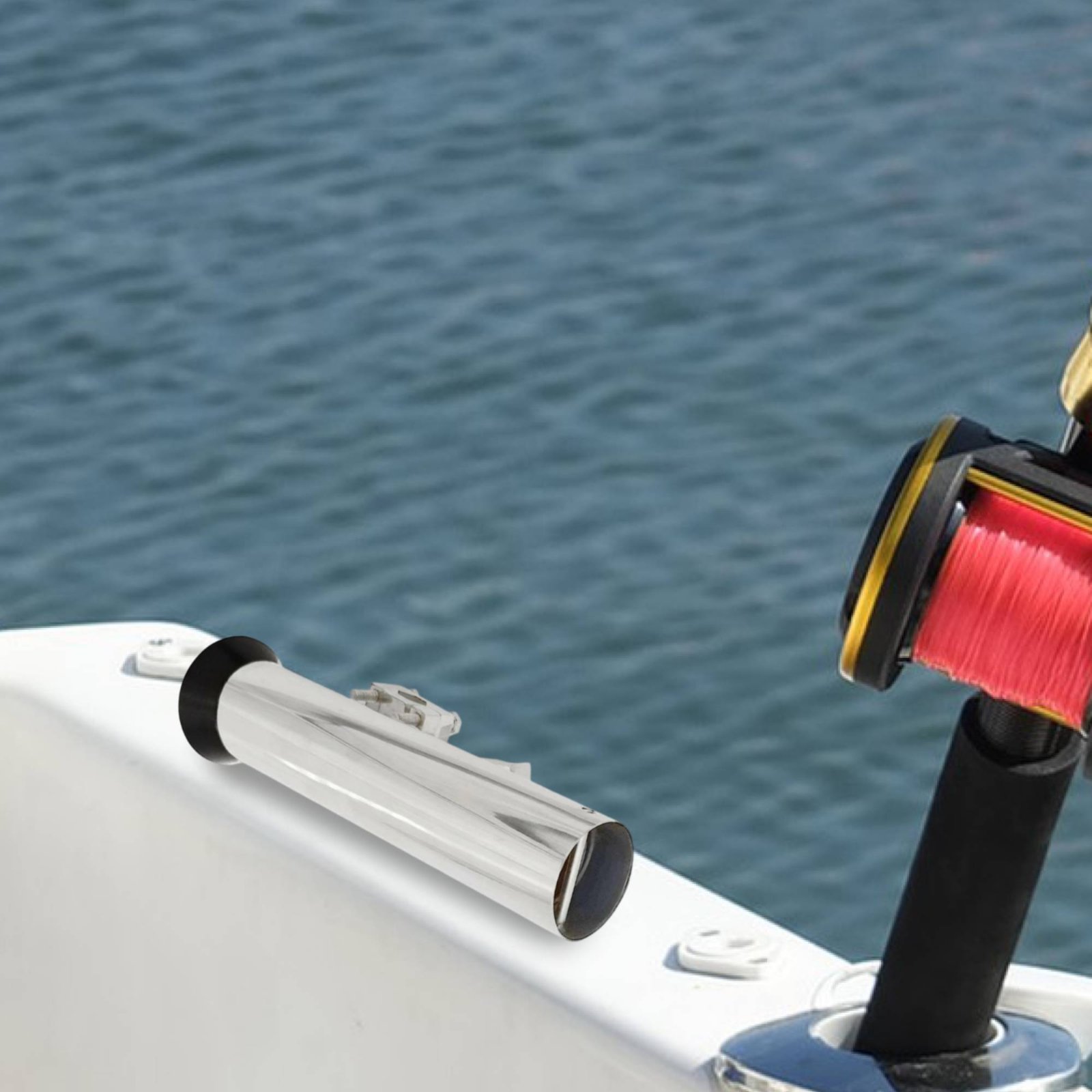Adjustable Rail Mount Rod Hold - đánh giá và giá Fishing Rod Boat