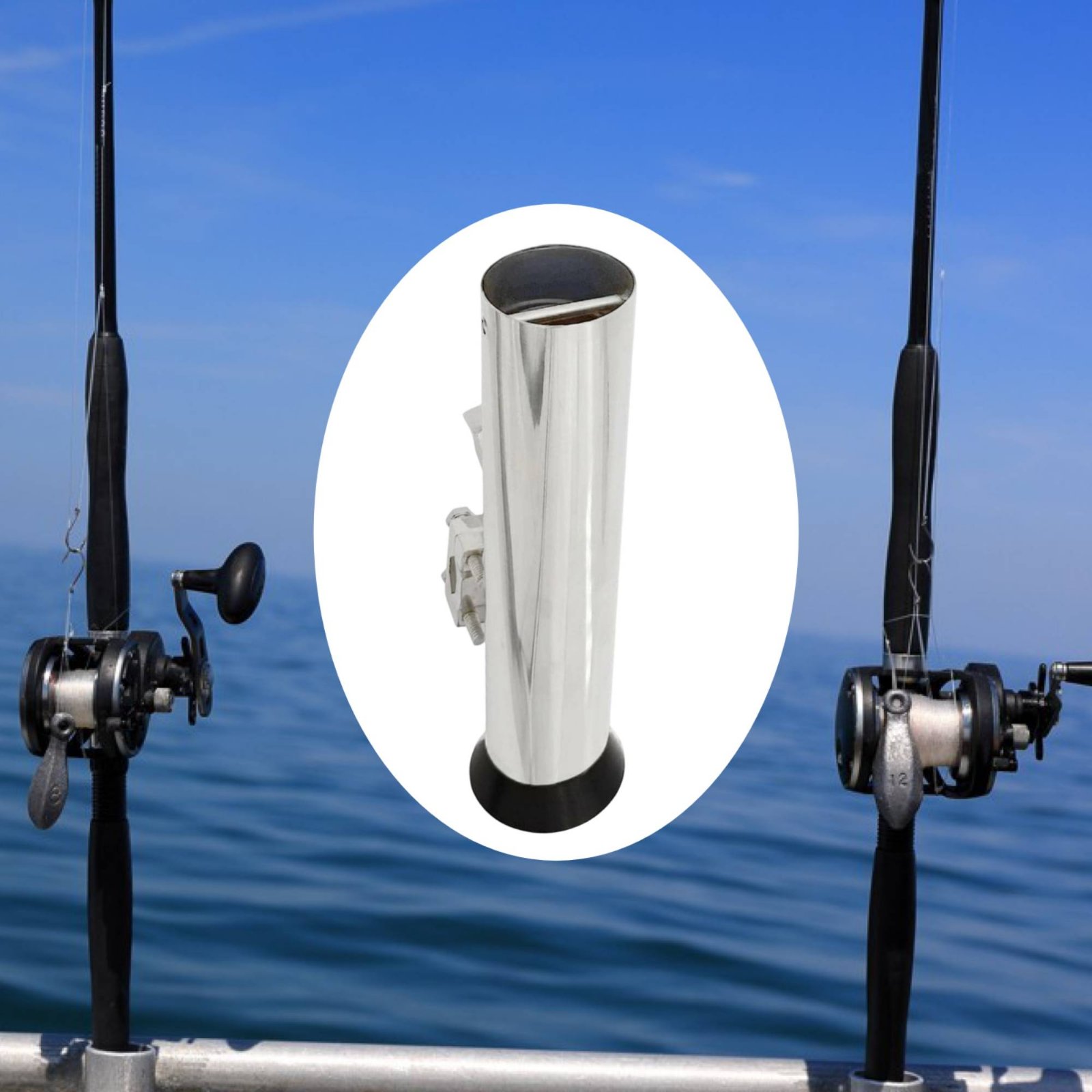Adjustable Rail Mount Rod Hold - đánh giá và giá Fishing Rod Boat